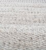 Grey Polyester Abstract 72 x 108 Inches Flat Weaves Dhurries