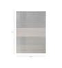 Grey Polyester Abstract 72 x 108 Inches Flat Weaves Dhurries