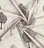 Beige Floral Polyester 7 Ft Semisheer Eyelet Door Curtains (Set of 2)