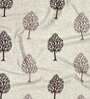 Beige Floral Polyester 7 Ft Semisheer Eyelet Door Curtains (Set of 2)