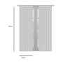 Grey Floral Polyester 9 Ft Semisheer Eyelet Door Curtains (Set of 2)