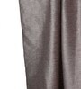 Grey Solid Polyester Blend 5 Ft Blackout Rod Pocket Window Curtain