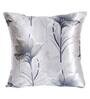 Grey Floral Polyester Blend 16 x 16 Inch Cushion Covers (Set of 5)
