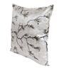 Grey Floral Polyester Blend 16 x 16 Inches Cushion Covers (Set of 5)