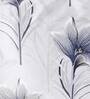 Grey Floral Polyester Blend 24 x 24 Inches Cushion Covers (Set of 2)