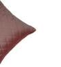 Maroon Textured Polyester Blend 16 x 16 Inches Cushion Cover