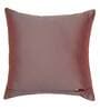 Maroon Textured Polyester Blend 16 x 16 Inches Cushion Cover