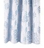 Grey Polyester Blend Geometric 5ft Light Filtering Eyelet Window Curtain