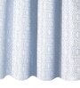 Grey Polyester Blend Geometric 8ft Light Filtering Eyelet Long Curtain