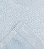 Grey Polyester Blend Geometric 8ft Light Filtering Eyelet Long Curtain