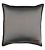 Grey Plain Solid Polyester Blend 16 x 16 Inch Cushion Cover