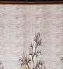 Brown Floral Polyester 9 Ft Semisheer Eyelet Door Curtains (Set of 2)
