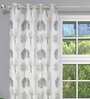 Grey Polyester Light Filtering 5 Feet Eyelet Curtain (1 Piece)