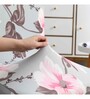 Grey Polyester Floral Stretchable Chair Cover (1Pc)