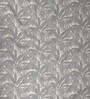 Grey Polyester Floral 5ft Semisheer Eyelet (2 pc) Window Curtains
