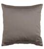 Grey Textured Polyester 16 x 16 Inch Cushion Cover