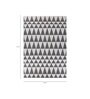 Grey Polyester Geometric 60 x 84 Inches Flat Weaves Dhurries