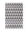 Grey Polyester Geometric 60 x 84 Inches Flat Weaves Dhurries