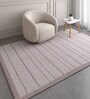 Grey Polyester Geometric 60 x 84 Inches Flat Weaves Dhurries