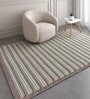 Grey Polyester Geometric 60 x 84 Inches Flat Weaves Dhurries
