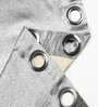 Grey Polyester Geometric 8 Ft Blackout Eyelet 2 Door Curtains