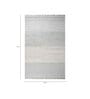 Grey Polyester Geometric 72 x 108 Inches Flat Weaves Dhurries