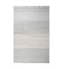 Grey Polyester Geometric 72 x 108 Inches Flat Weaves Dhurries