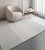 Grey Polyester Geometric 72 x 108 Inches Flat Weaves Dhurries