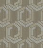Grey Geometric Polyester 7 Ft Blackout Eyelet Door Curtains (Set of 2)