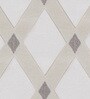 Grey Polyester Geometric 7ft Sheer Eyelet 1 Pc Door Curtain