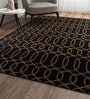 Grey Polyester Geometric 96 x 120 Inches Flat Weaves Dhurries