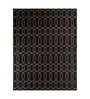 Grey Polyester Geometric 96 x 120 Inches Flat Weaves Dhurries