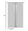 Grey Polyester Abstract 9ft Semisheer Eyelet (2 pc) Long Door Curtains