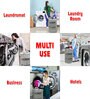 Grey Polyester Laundry Basket