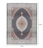 Oriental Pattern Polyester Machine Made 3 X 5 Feet Carpet