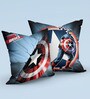 Grey Polyester Marvel 16x16 inches Reversible Kids Cushion (1 Pc)