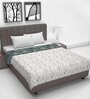 Grey Polyester Patterned 120 GSM Double Bed Dohar
