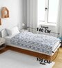 Grey Polyester Patterned 120 GSM Single Bed Kids Dohar