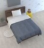 Grey Polyester Patterned 120 GSM Single Bed Kids Dohar