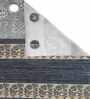 Grey Polyester Self Design 5ft Blackout Eyelet Window Curtains (Pack of 2)