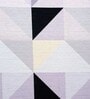 Grey Geometric Polyester 5 Ft Semisheer Eyelet Window Curtains (Set of 2)