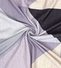 Grey Geometric Polyester 5 Ft Semisheer Eyelet Window Curtains (Set of 2)