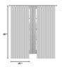 Grey Geometric Polyester 5 Ft Semisheer Eyelet Window Curtains (Set of 2)