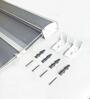 Grey Polyester Solid 108 X 48 inches Semisheer Zebra Blind