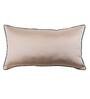 Grey Solid Polyester 22 x 12 Inches Cushion Cover