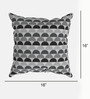 Grey Geometric Polyester 16 x 16 Inches Cushion Covers (Set of 5)