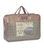 Grey Polyester Solid 200 GSM Double Bed Comforter