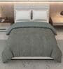 Grey Polyester Solid 200 GSM Double Bed Comforter