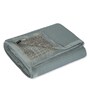 Grey Polyester Solid 200 GSM Double Bed Comforter