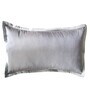 Grey Polyester Solid 600 GSM King Size Quilts with 2 Pillow Covers